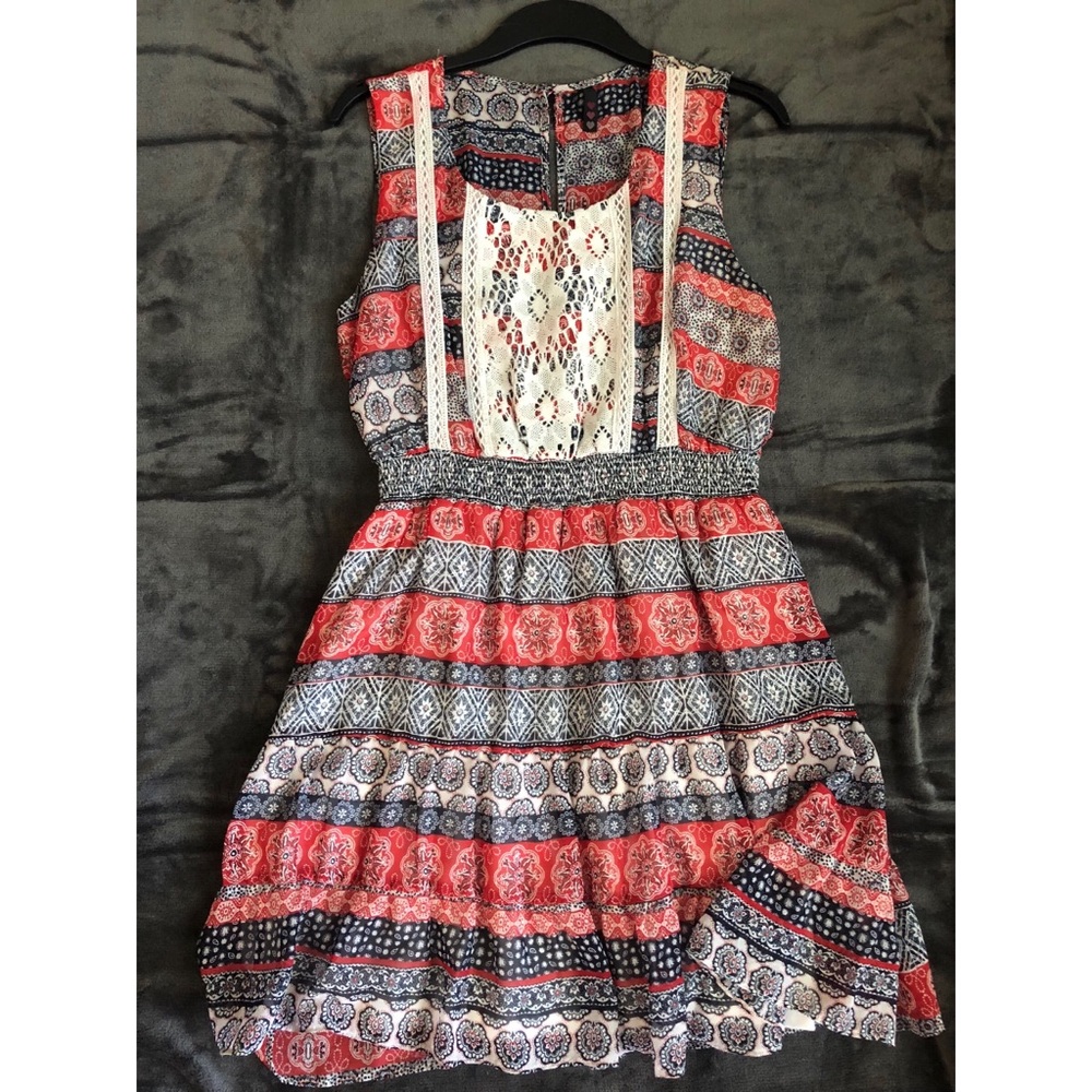 Red, white and blue dress